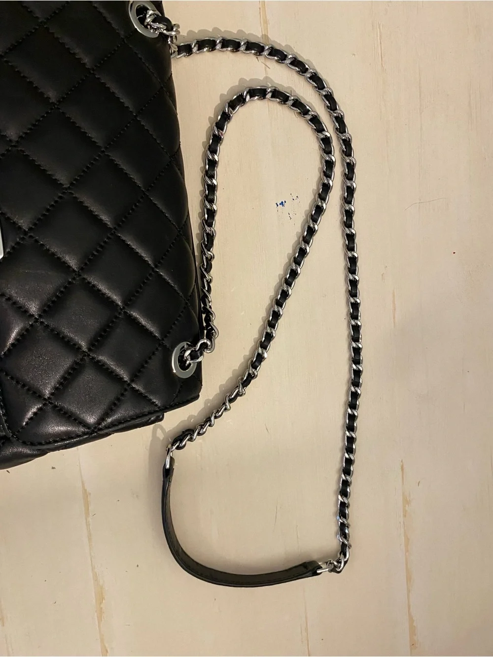 Michael Kors Black Quilted Sloane Handbag
